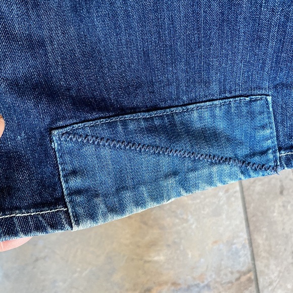 Hippie/Boho Awesome MAX Patched/Distressed Bell-Bottom Jeans Size 9 or 8 womens - Picture 11 of 16